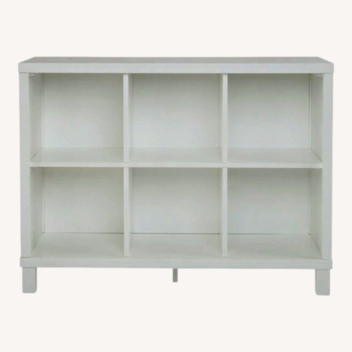 Used The Land of Nod White Wood Bookcase for sale on AptDeco