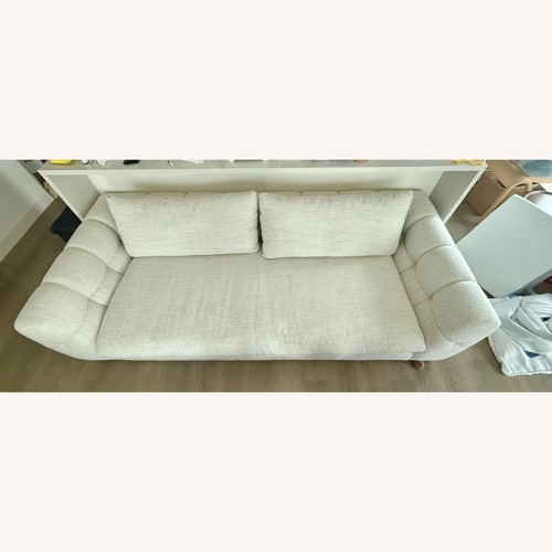 Used Crate & Barrel Cambria White Fabric 3+ Seater Sofa for sale on AptDeco