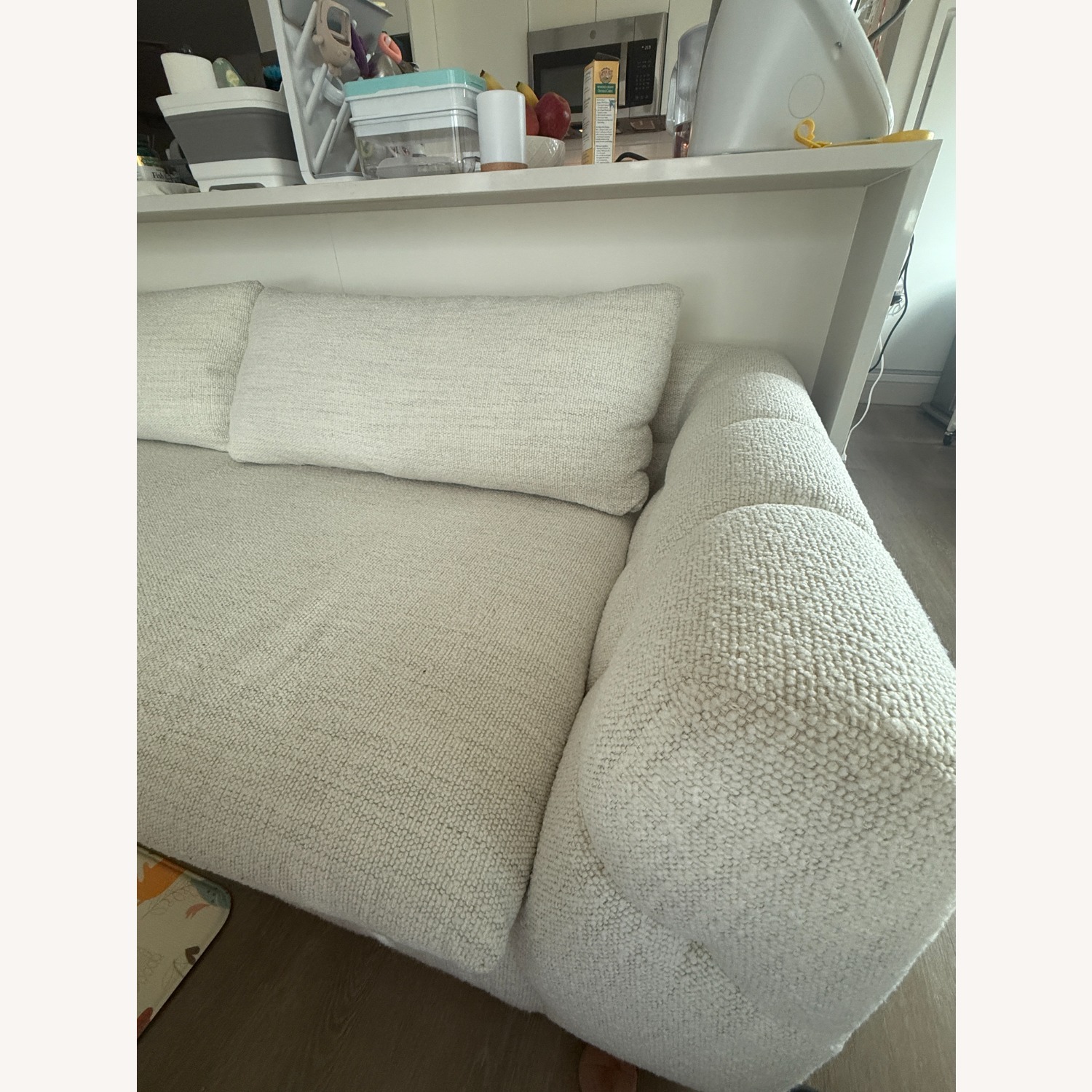 Crate & Barrel Cambria White Fabric 3+ Seater Sofa - image-2