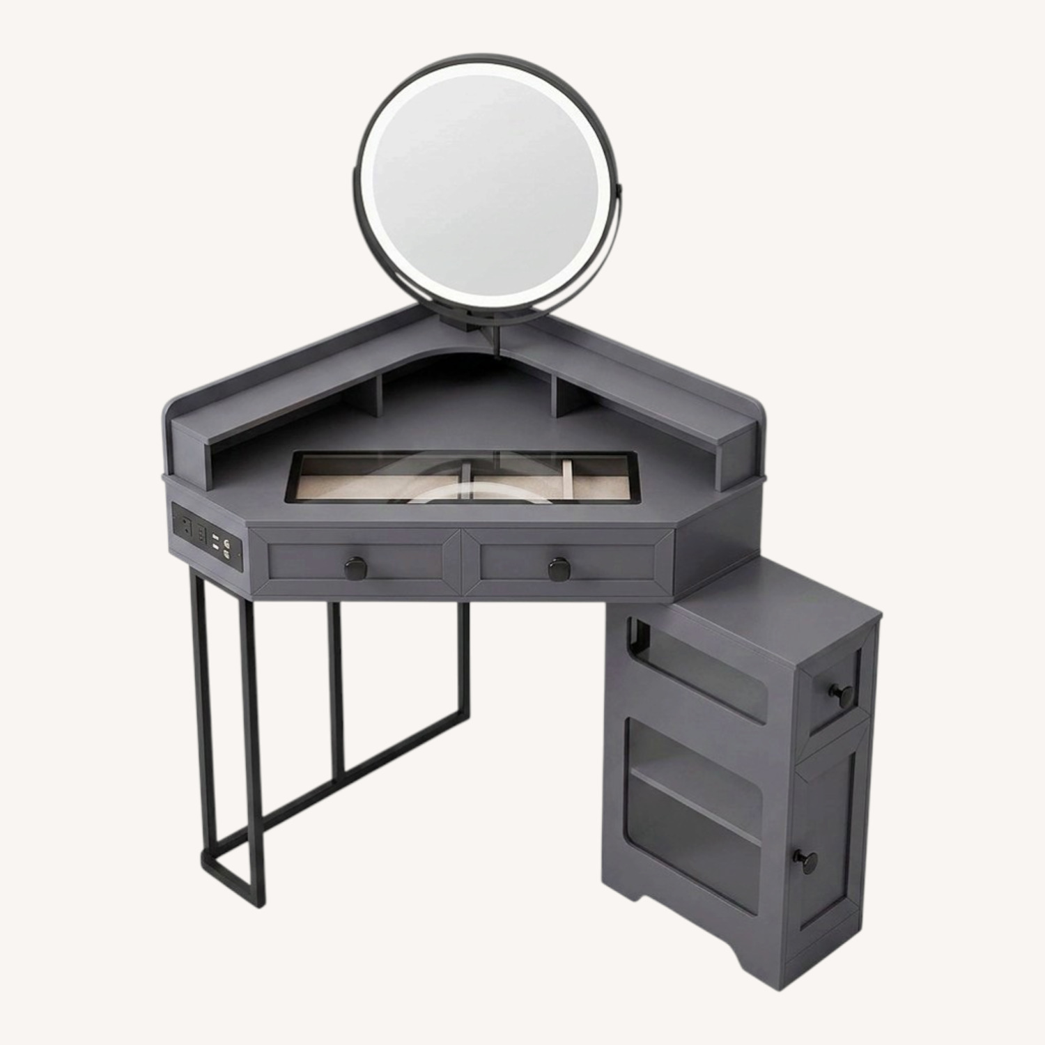 Dark Gray Desk - image-0