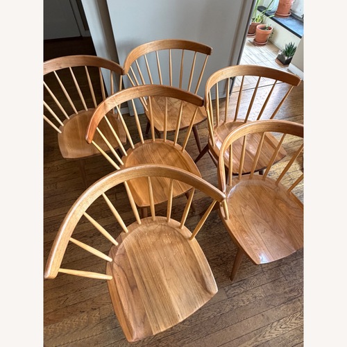 Used Knoll Nakashima Light Brown Wood Dining Chairs for sale on AptDeco