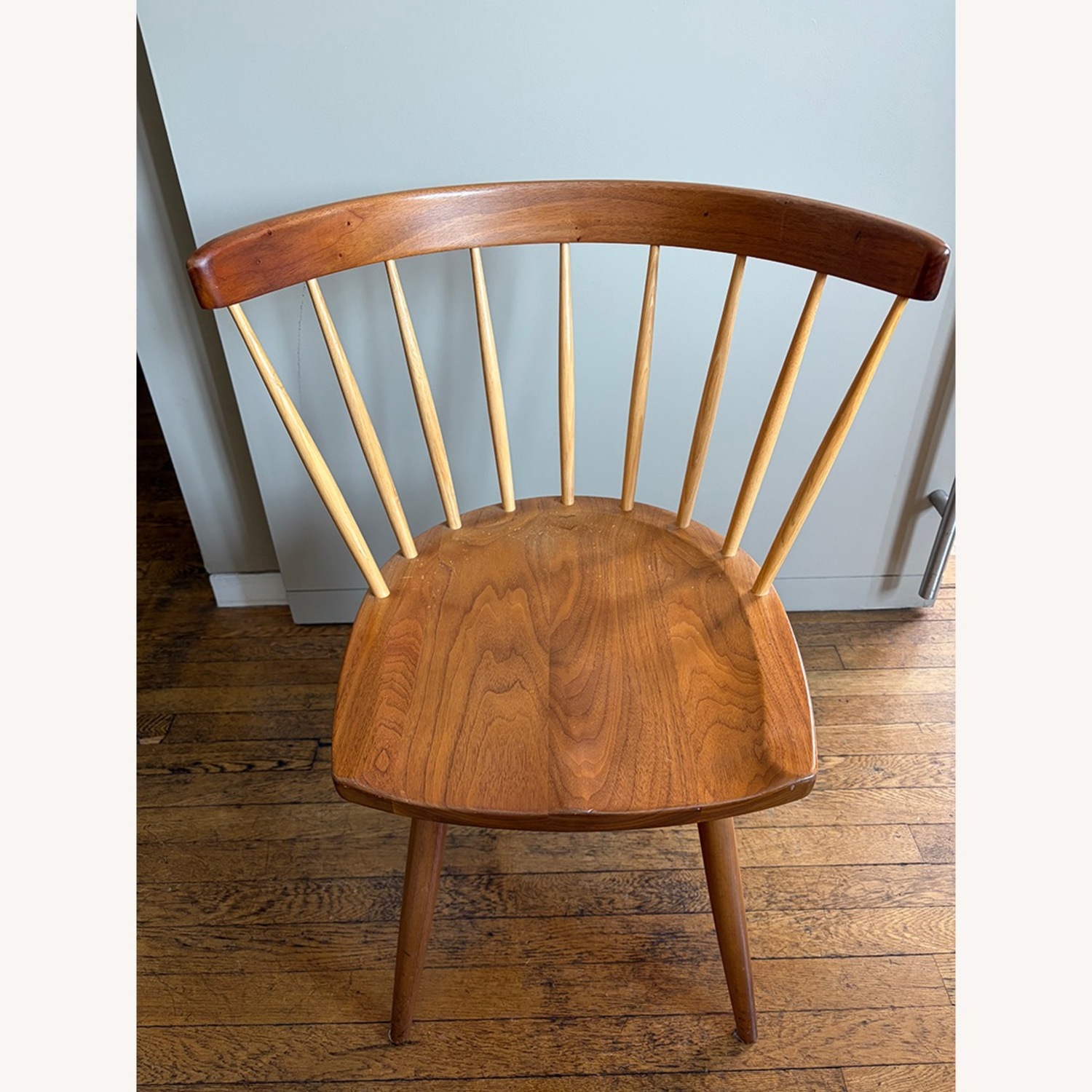Knoll Nakashima Light Brown Wood Dining Chairs - image-9