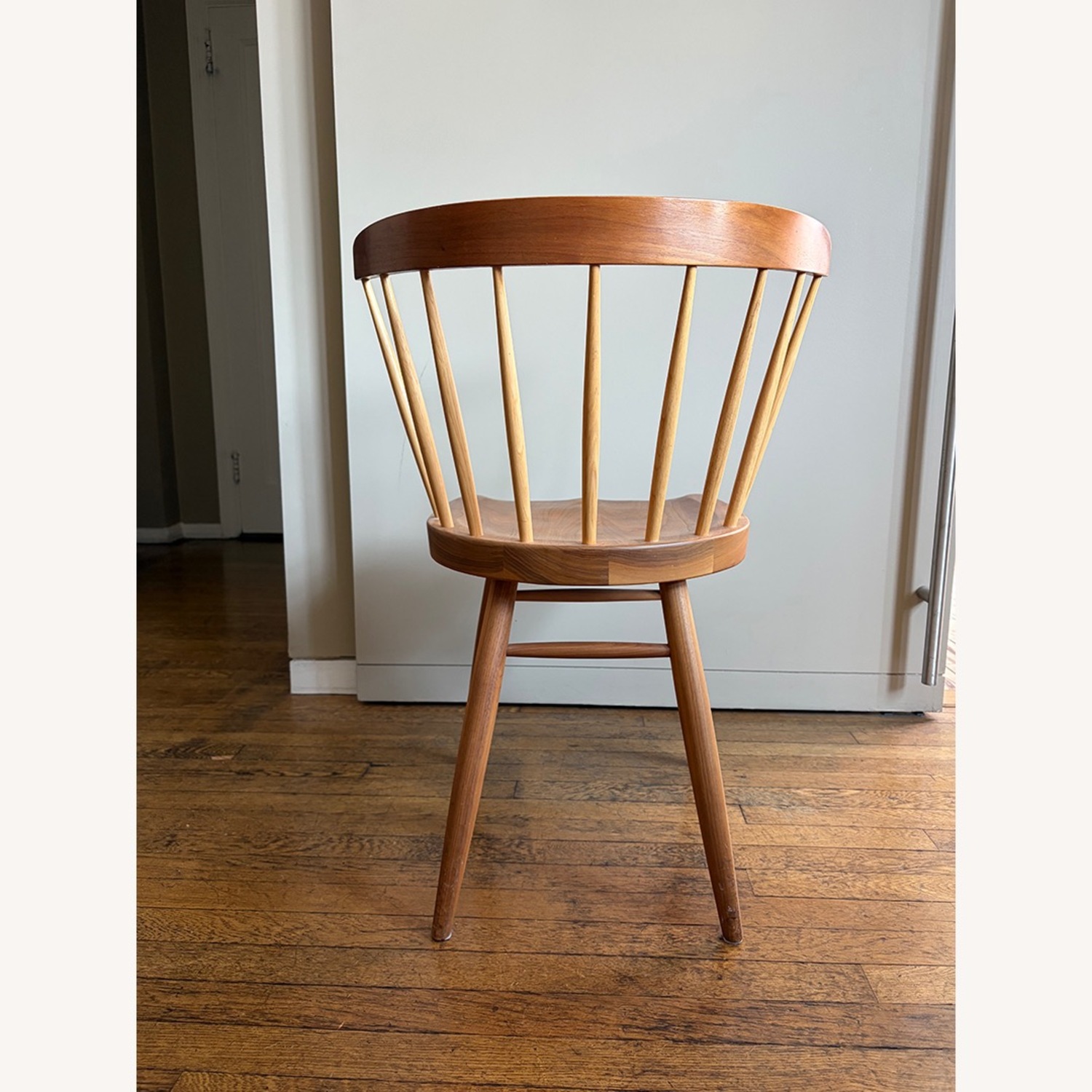 Knoll Nakashima Light Brown Wood Dining Chairs - image-5