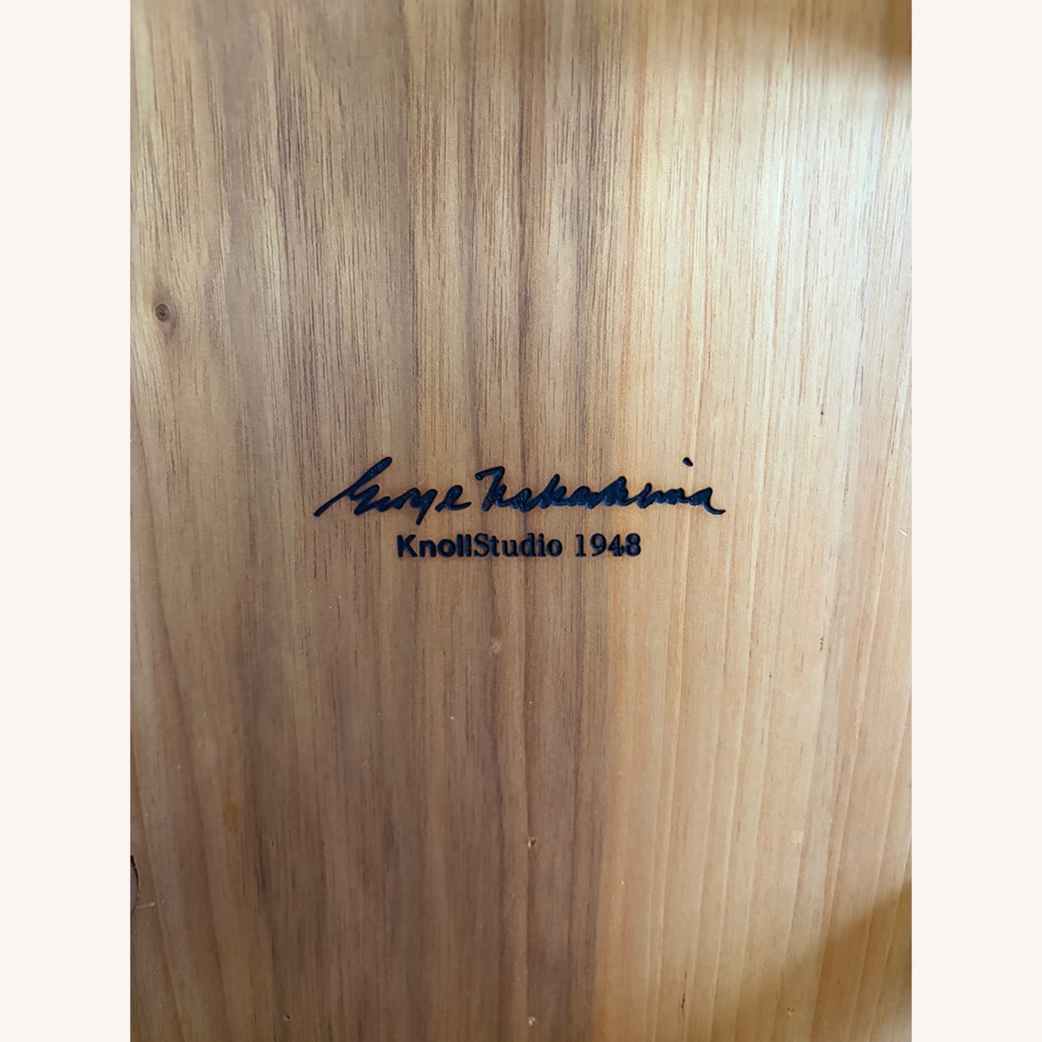Knoll Nakashima Light Brown Wood Dining Chairs - image-6
