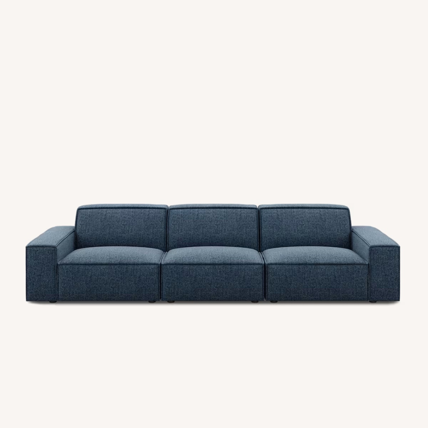 Castlery Johnathon Blue Velvet 3+ Piece Sectional - image-4