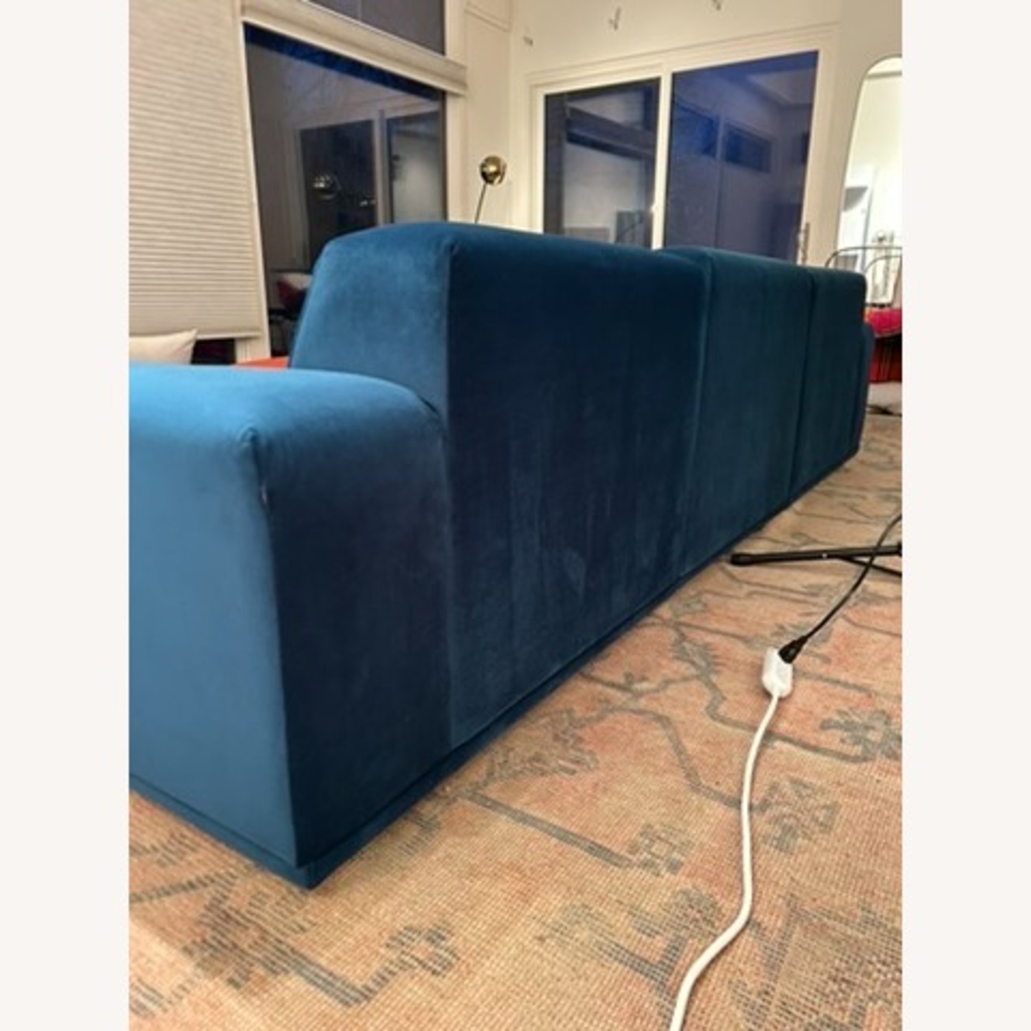 Castlery Johnathon Blue Velvet 3+ Piece Sectional - image-2