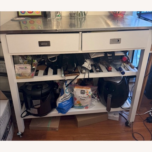Used Mercury Row Ansell Kitchen Island for sale on AptDeco