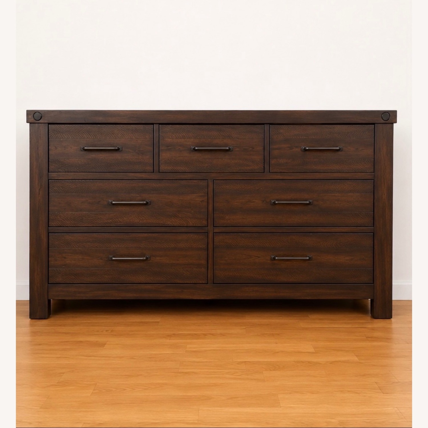 Bob's Discount Furniture Sonoma Brown 7 Drawer Dresser - image-2
