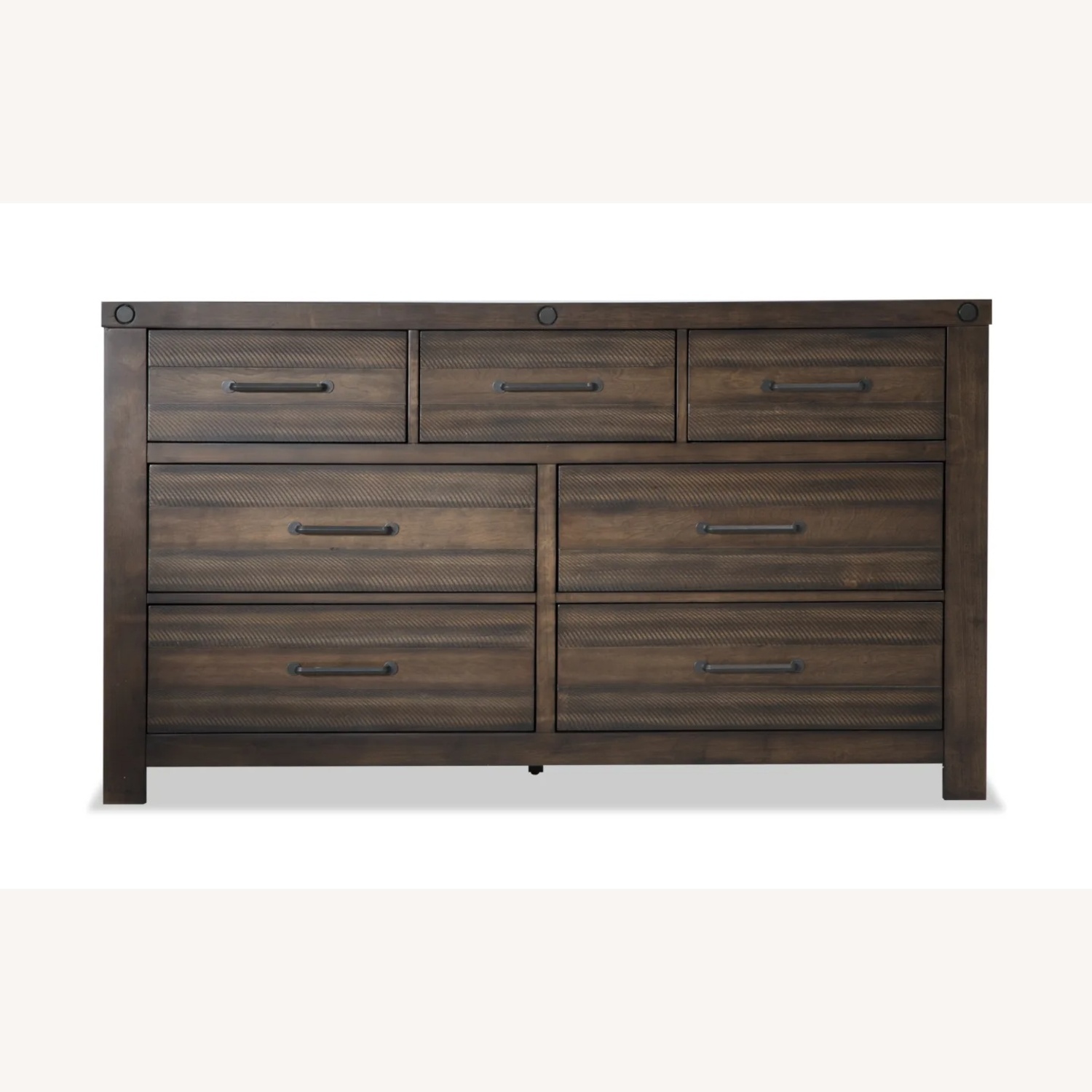 Bob's Discount Furniture Sonoma Brown 7 Drawer Dresser - image-4