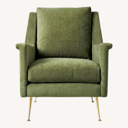 Used West Elm Carlo Mid-Century Chair - Metal Legs for sale on AptDeco