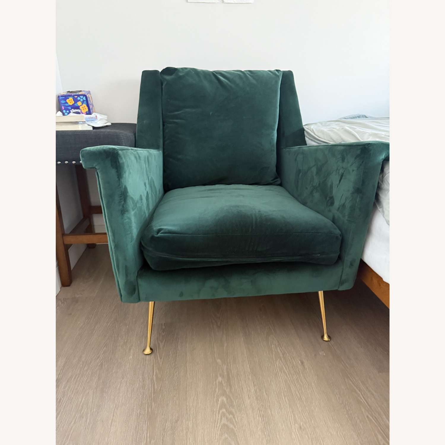 West Elm Carlo Mid-Century Chair - Metal Legs - image-3
