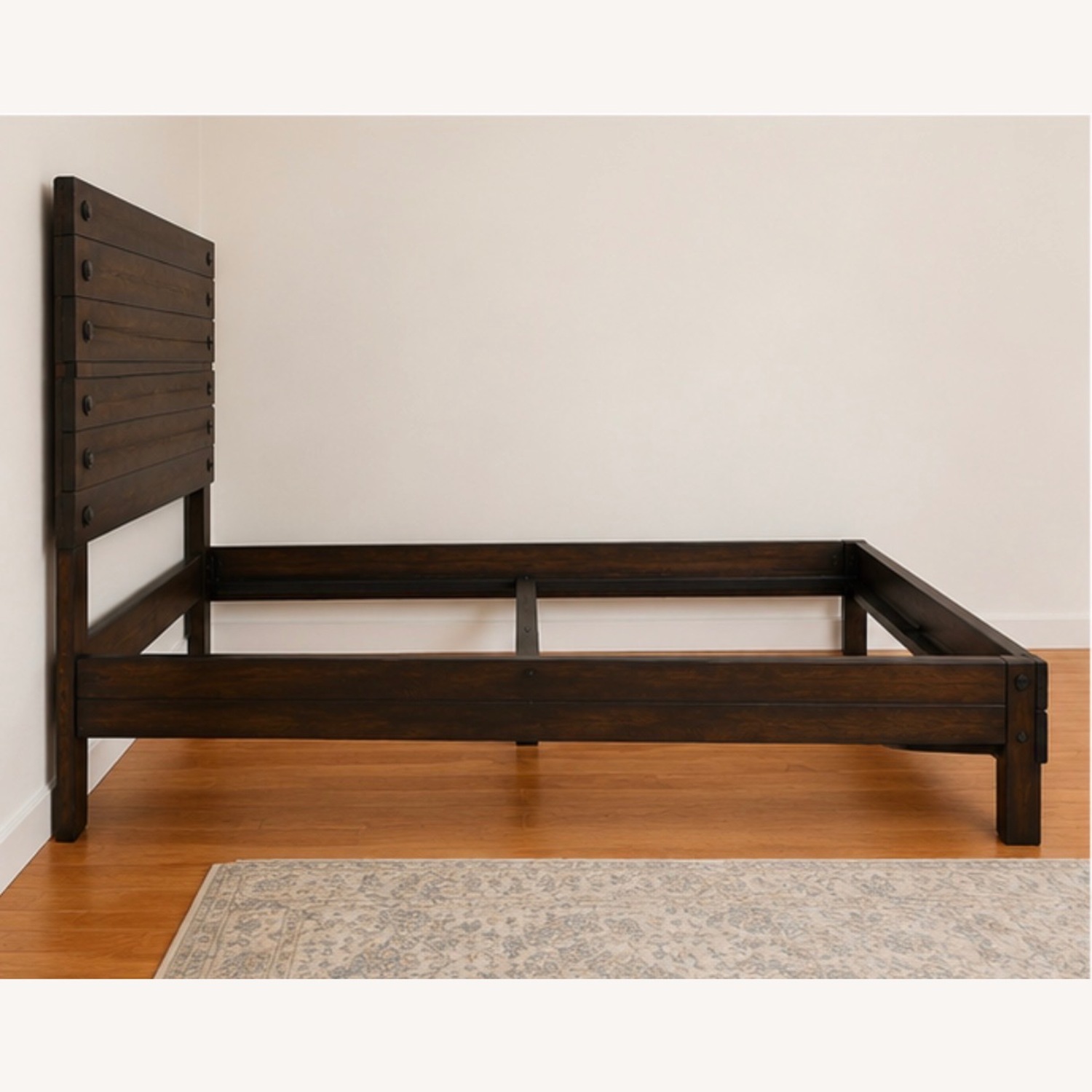 Bob's Discount Furniture Dark Brown Queen Bed - image-2