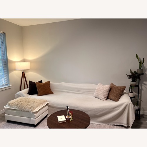 Used White Fabric 3+ Piece Sectional for sale on AptDeco