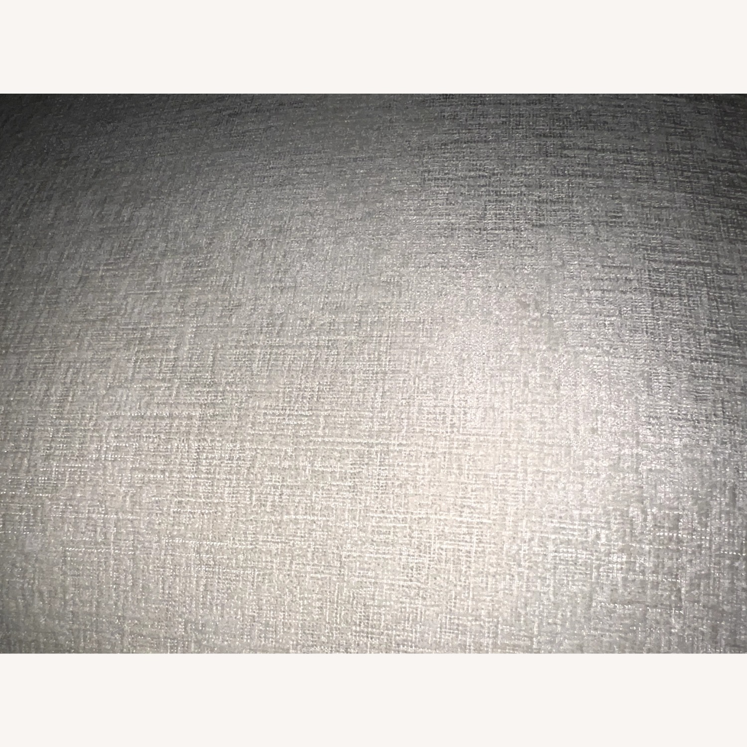 White Fabric 3+ Piece Sectional - image-5