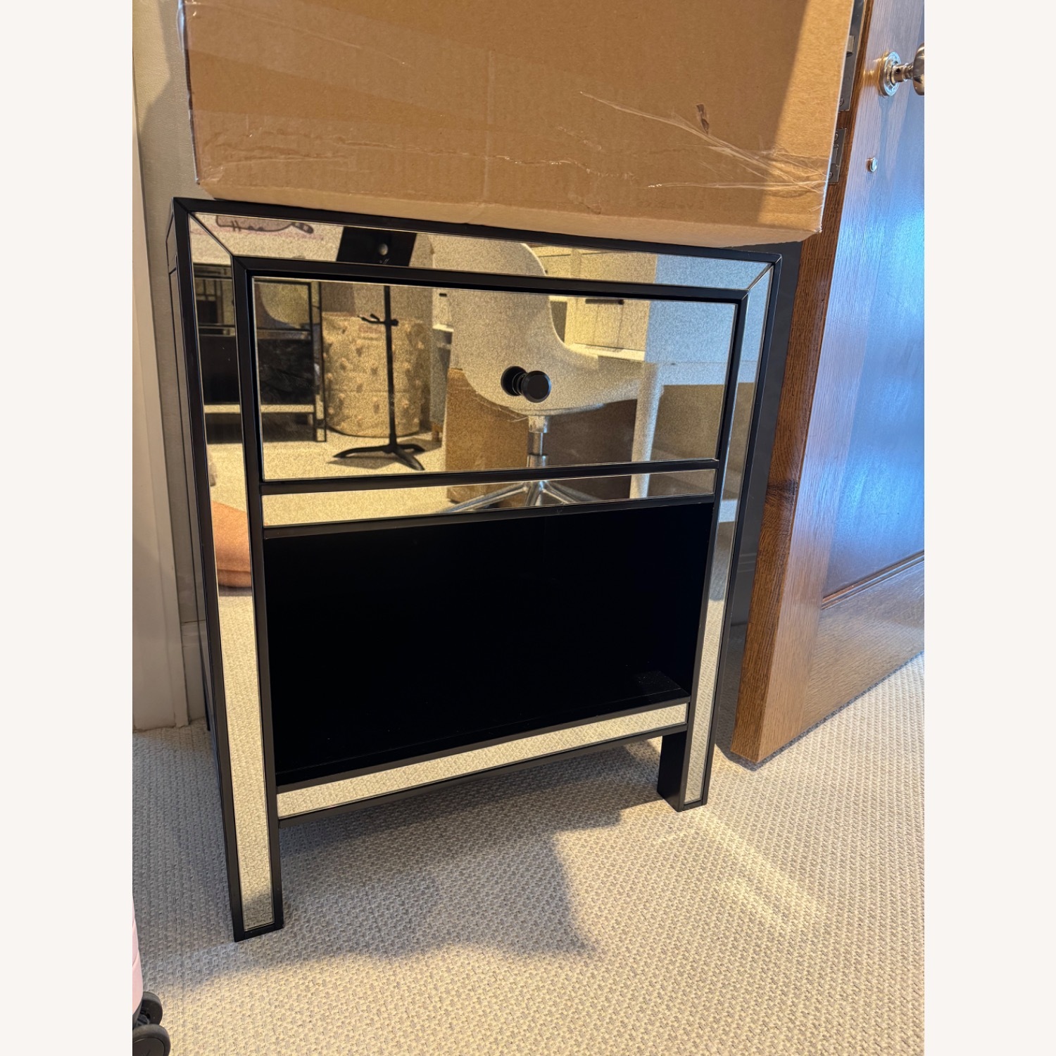 Pottery Barn Marnie Mirrored Nightstand - image-1