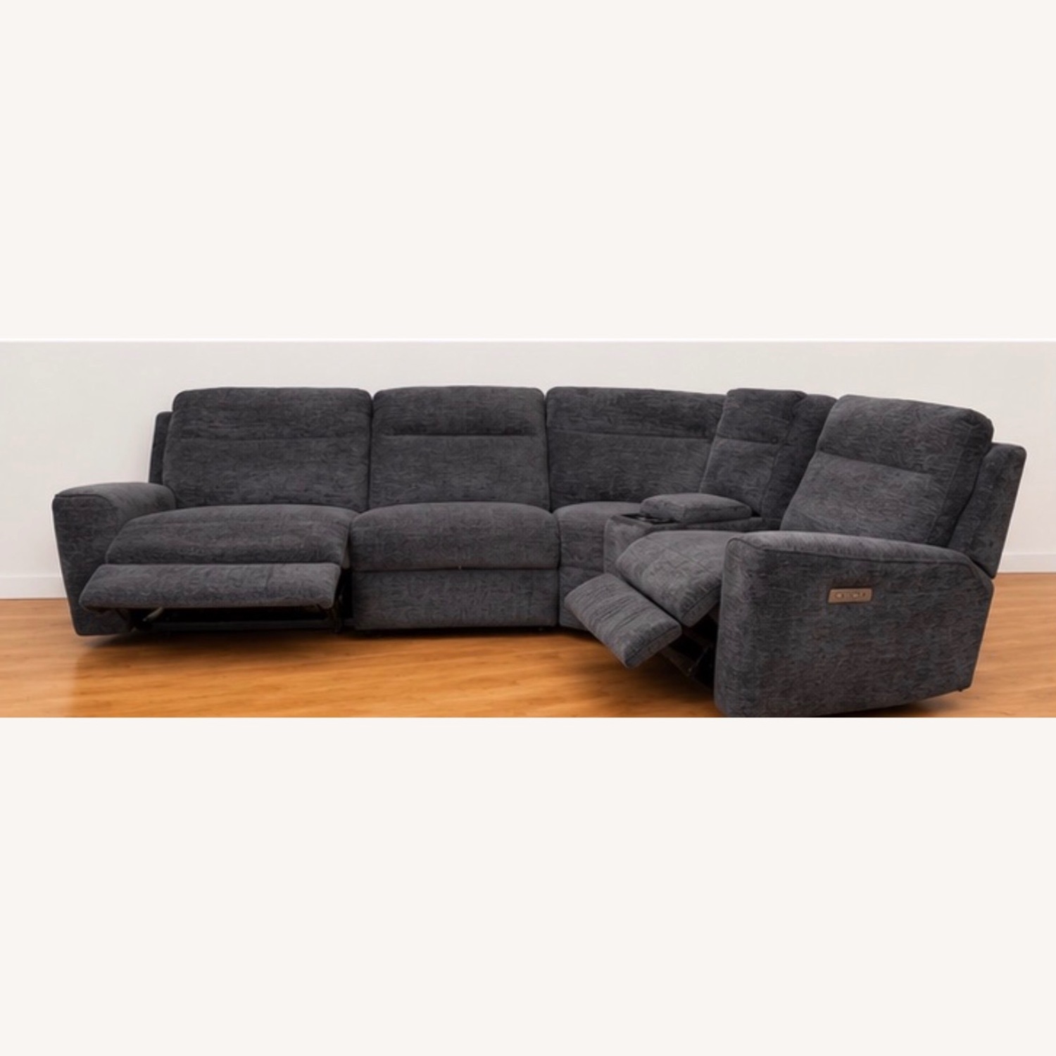 Bob's Discount Furniture Blue 3+ Piece Sectional - image-1