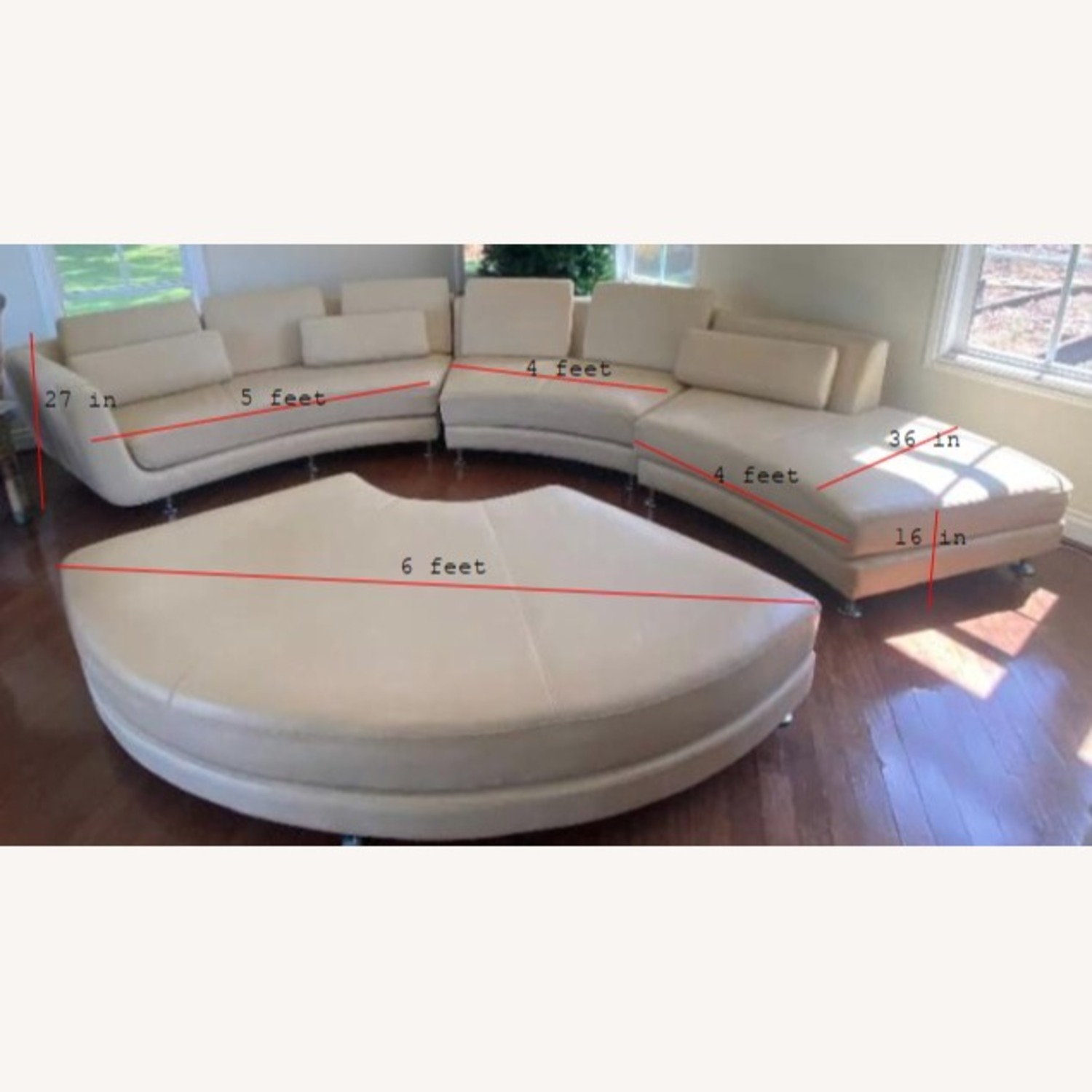 Curved Configurable Sectional - image-9