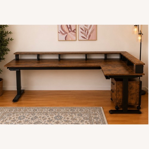 Used Light Brown Wood Desk for sale on AptDeco
