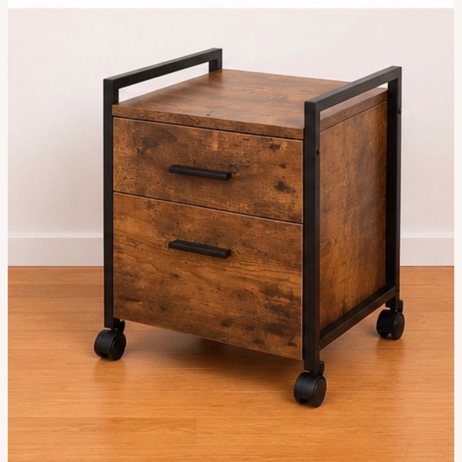 Light Brown Wood Desk - image-4