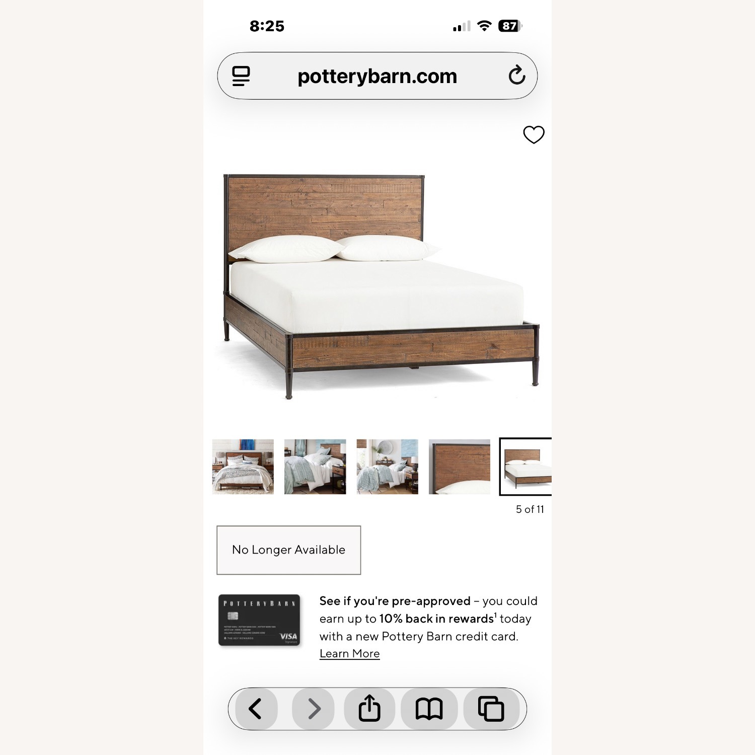 Pottery Barn Juno Dark Brown Wood King Bed - image-2