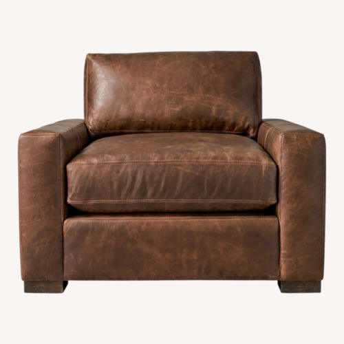 Used Restoration Hardware Maxwell Leather Chair for sale on AptDeco