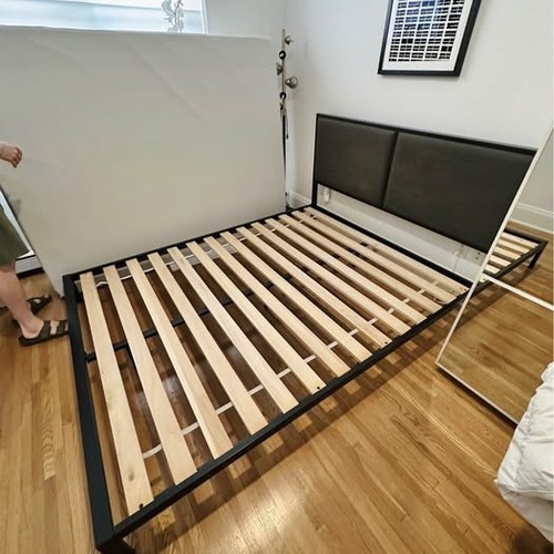 Used Crate & Barrel Queen Bed frame for sale on AptDeco