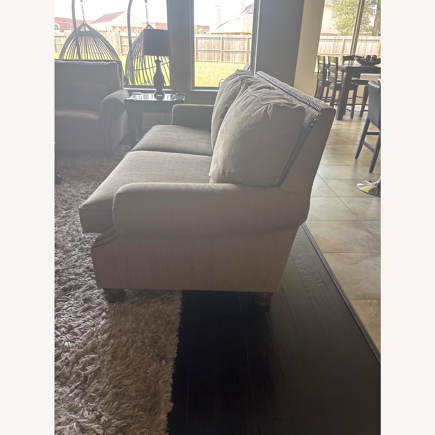 Light Brown 2 Seater Sofa - image-2