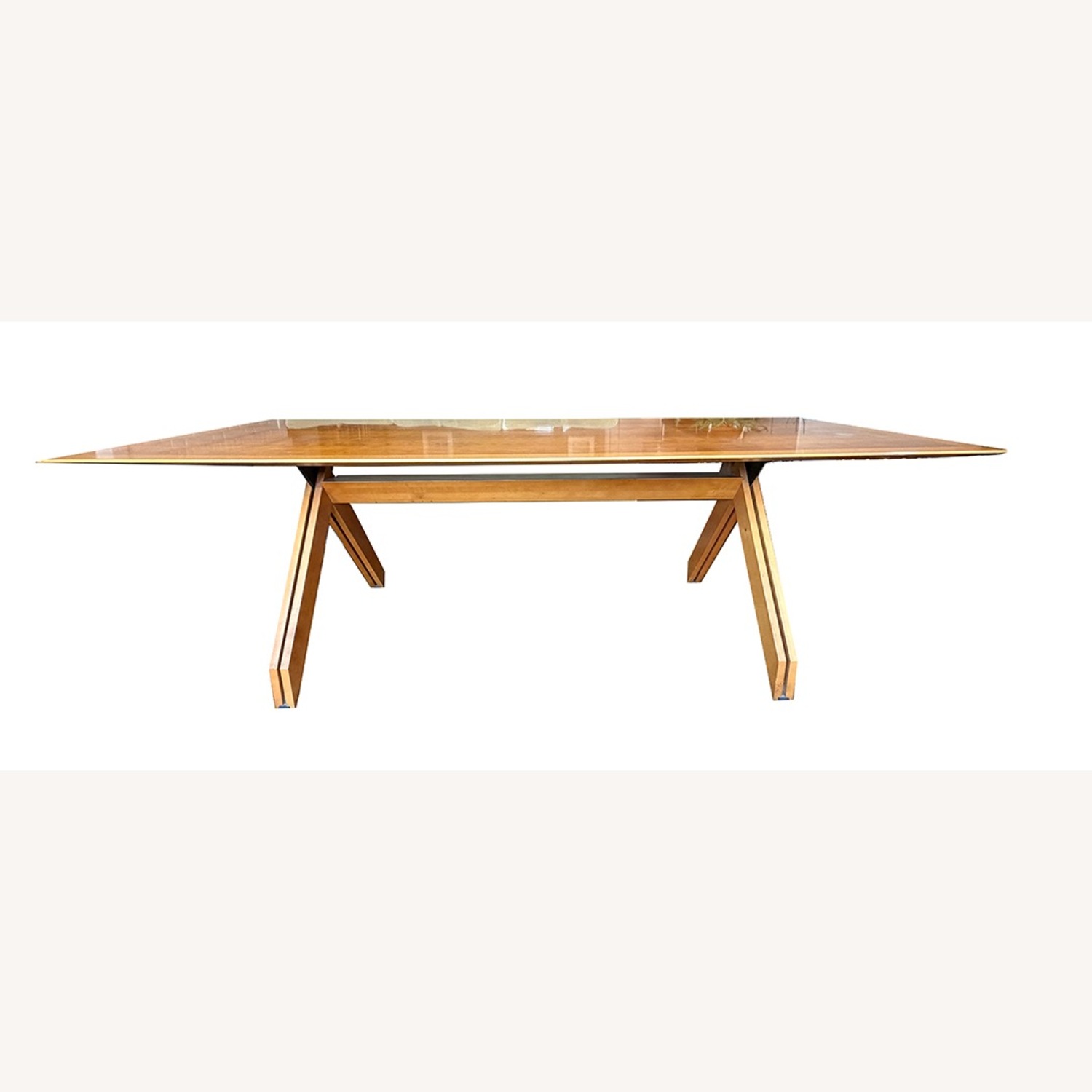 Natural Wood Dining Table - image-1