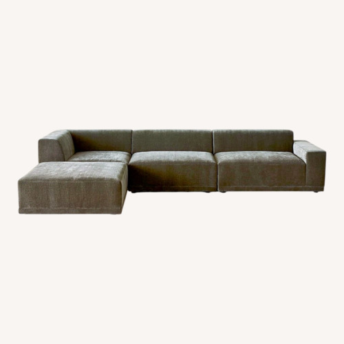 Used CB2 Faible Dark Gray Fabric 3+ Piece Sectional for sale on AptDeco