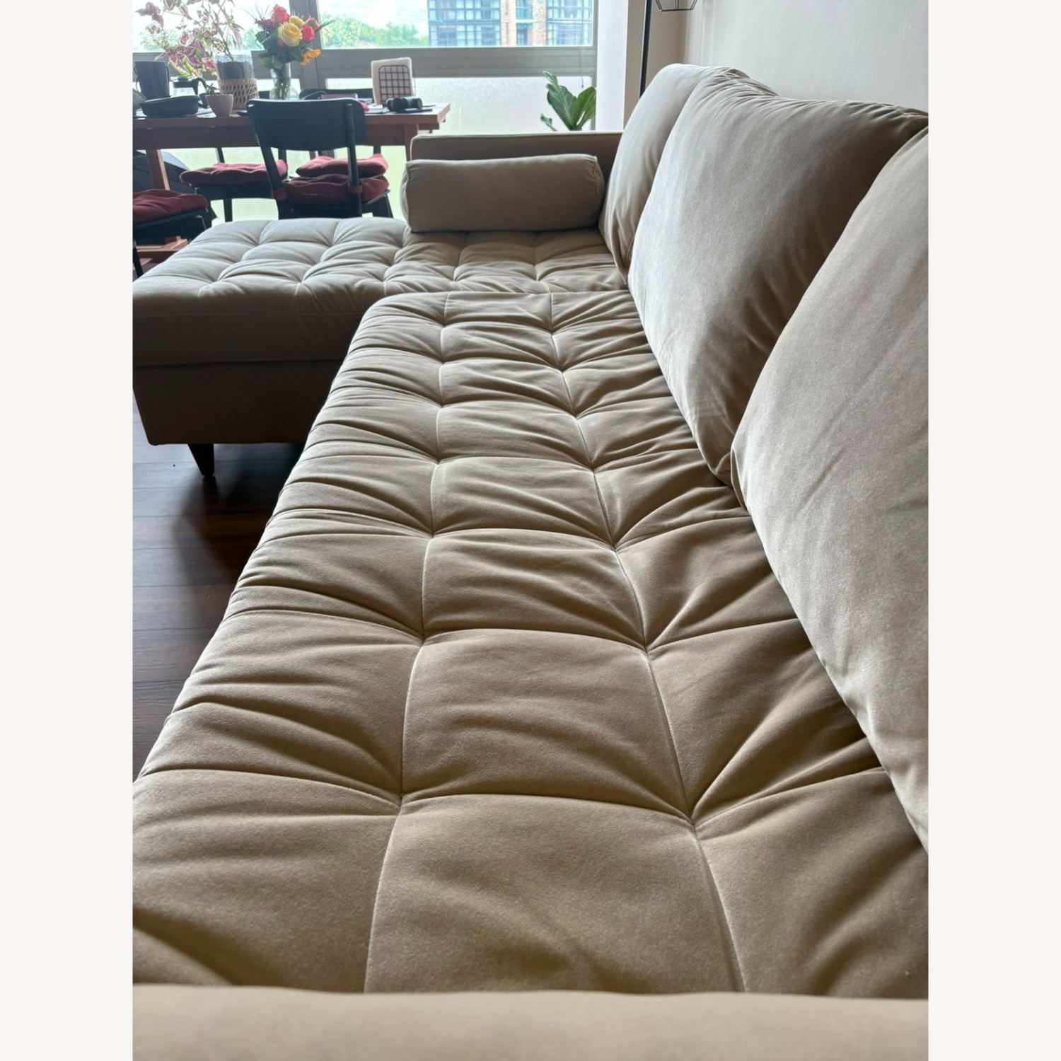 Joybird Briar Light Brown Velvet Sleeper Sofa - image-3