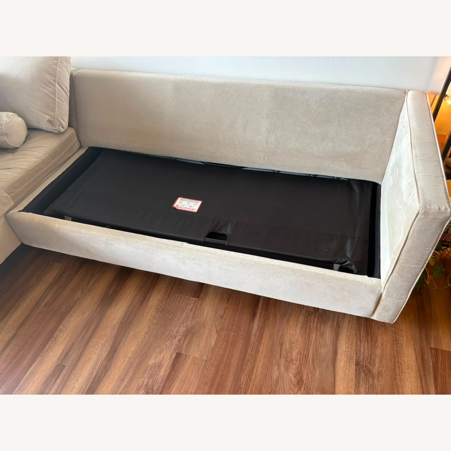 Joybird Briar Light Brown Velvet Sleeper Sofa - image-6