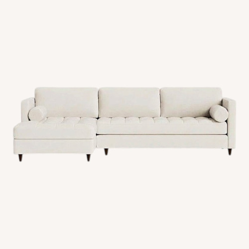 Used Joybird Briar Light Brown Velvet Sleeper Sofa for sale on AptDeco
