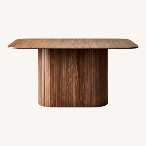 Used Amazon Dark Brown Dining Table for sale on AptDeco