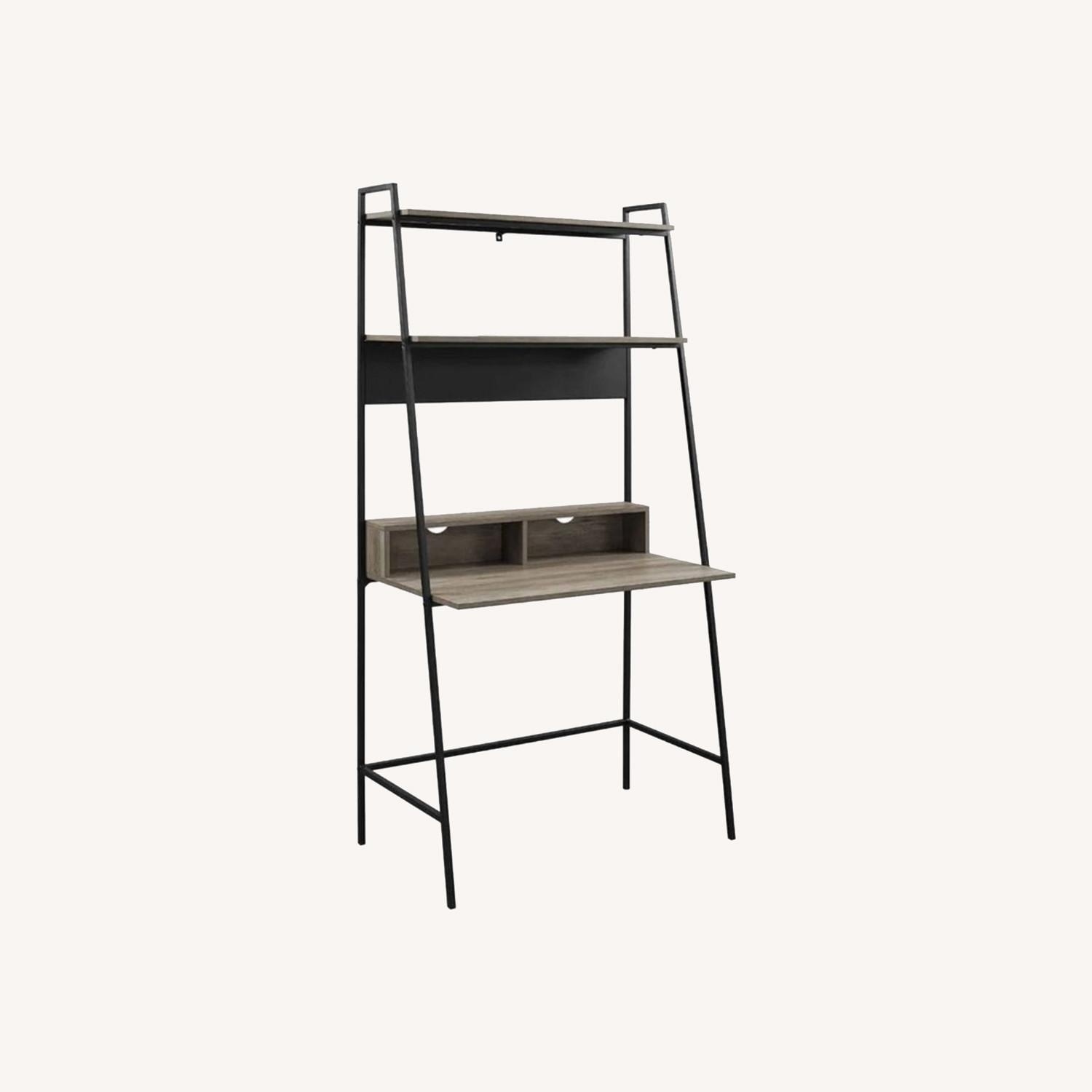 Wayfair Dark Brown Metal Bookcase - image-4