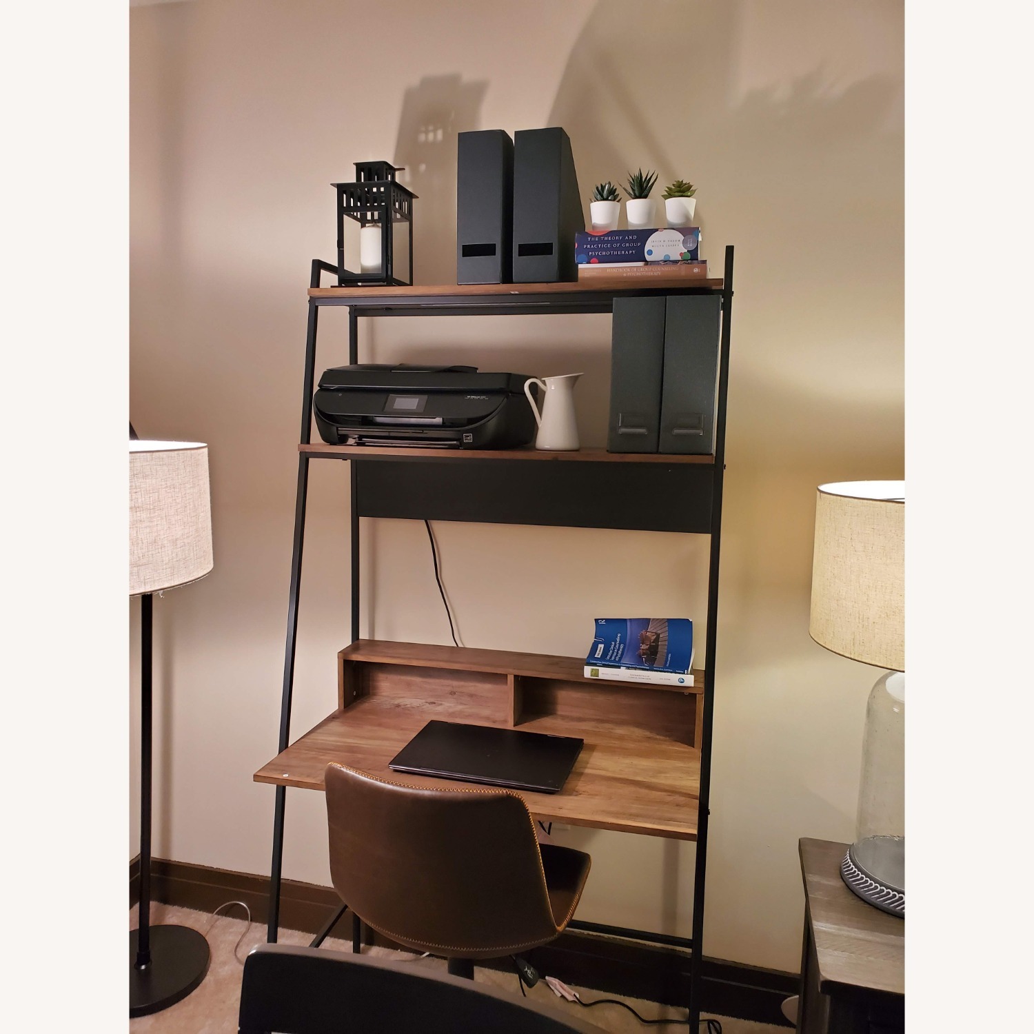 Wayfair Dark Brown Metal Bookcase - image-2