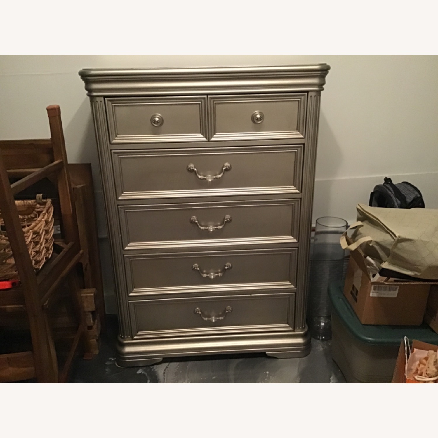 Ashley Furniture Silver Dresser - image-1