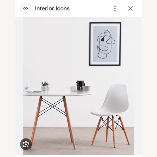 Used Herman Miller Flynn White Wood Dining Table for sale on AptDeco