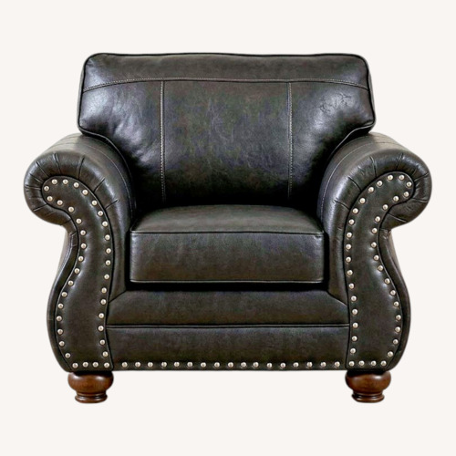 Used Dark Brown Leather Chair for sale on AptDeco