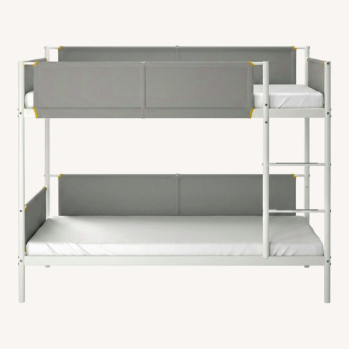 Used IKEA VITVAL White Metal Twin Bed for sale on AptDeco