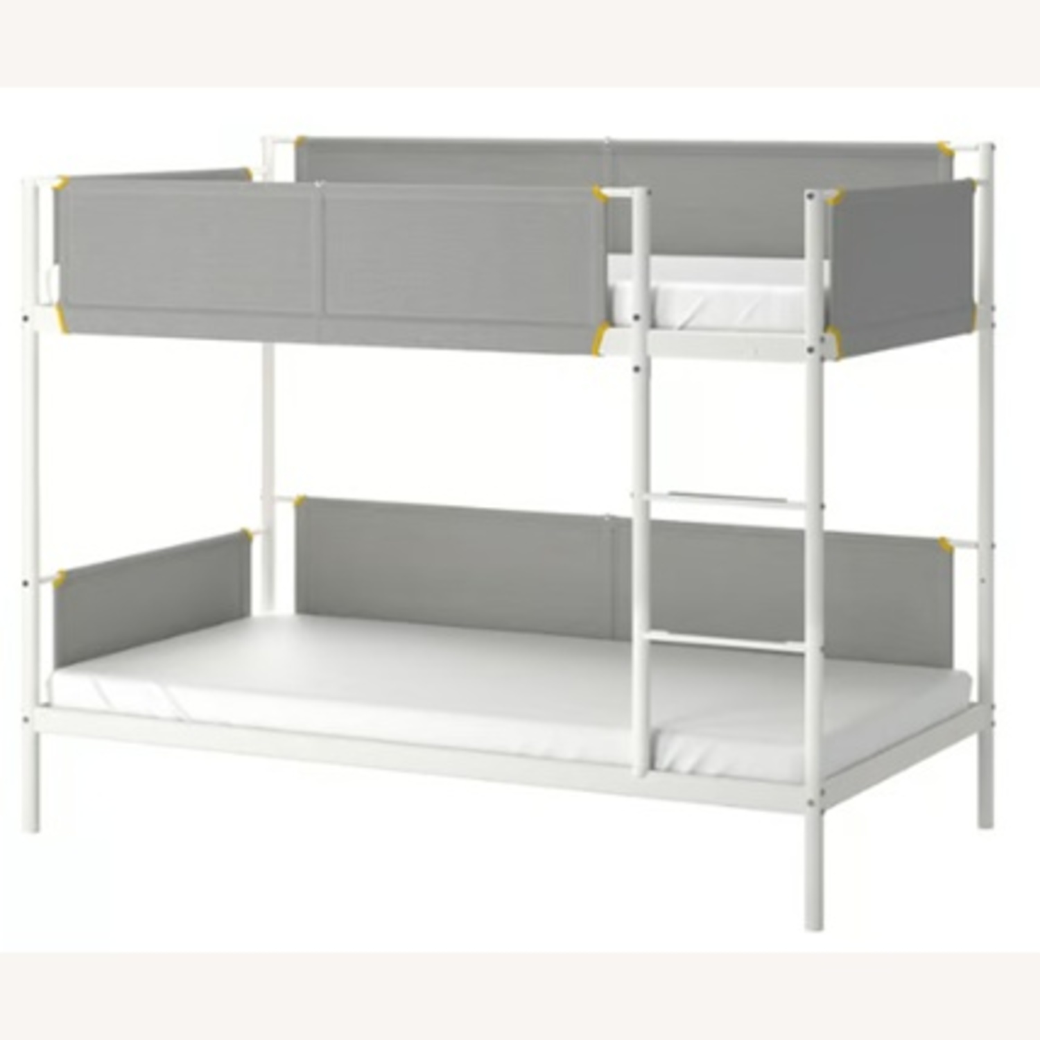 IKEA VITVAL White Metal Twin Bed - image-4