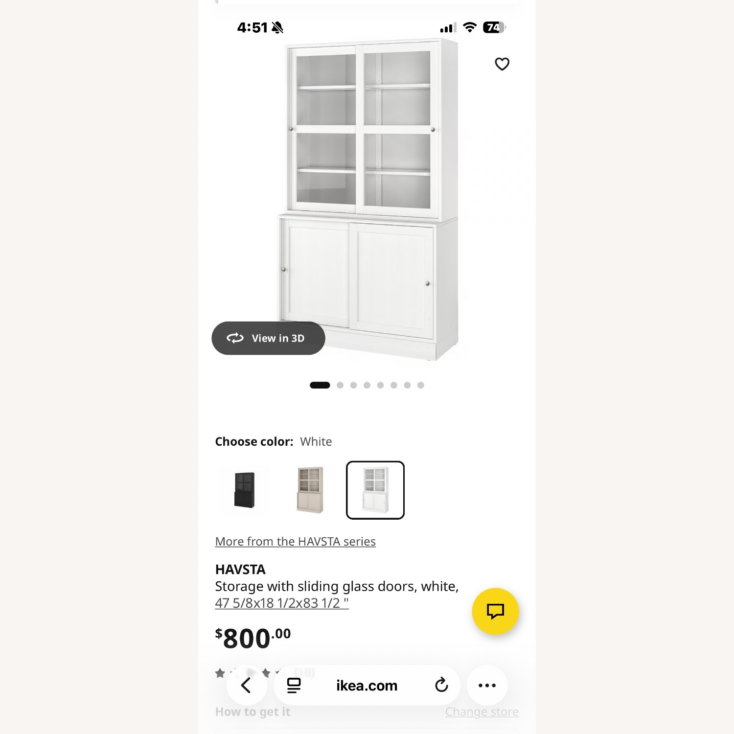 IKEA HAVSTA White Sideboard - image-3