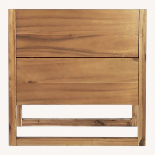 Used CB2 Elixir Dark Brown Wood Bar Cart for sale on AptDeco