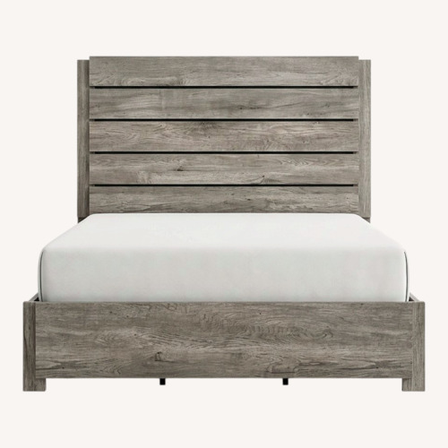 Used Affordable Home Furnishings Light Gray King Bed for sale on AptDeco