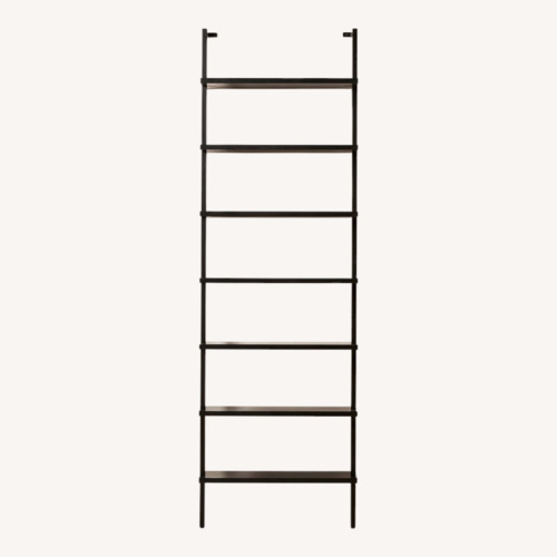 Used CB2 Stairway 96" White Metal Wall Mount Bookcase for sale on AptDeco
