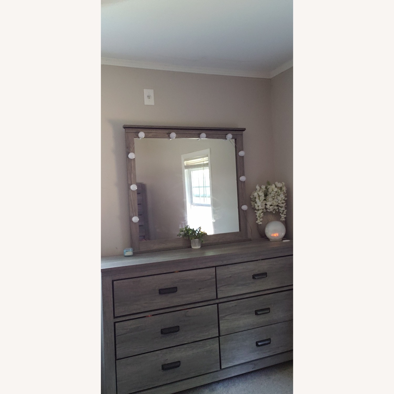 Affordable Home Furnishings Light Gray Dresser - image-3