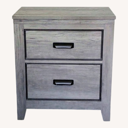 Used Affordable Home Furnishings Light Gray Nightstand for sale on AptDeco