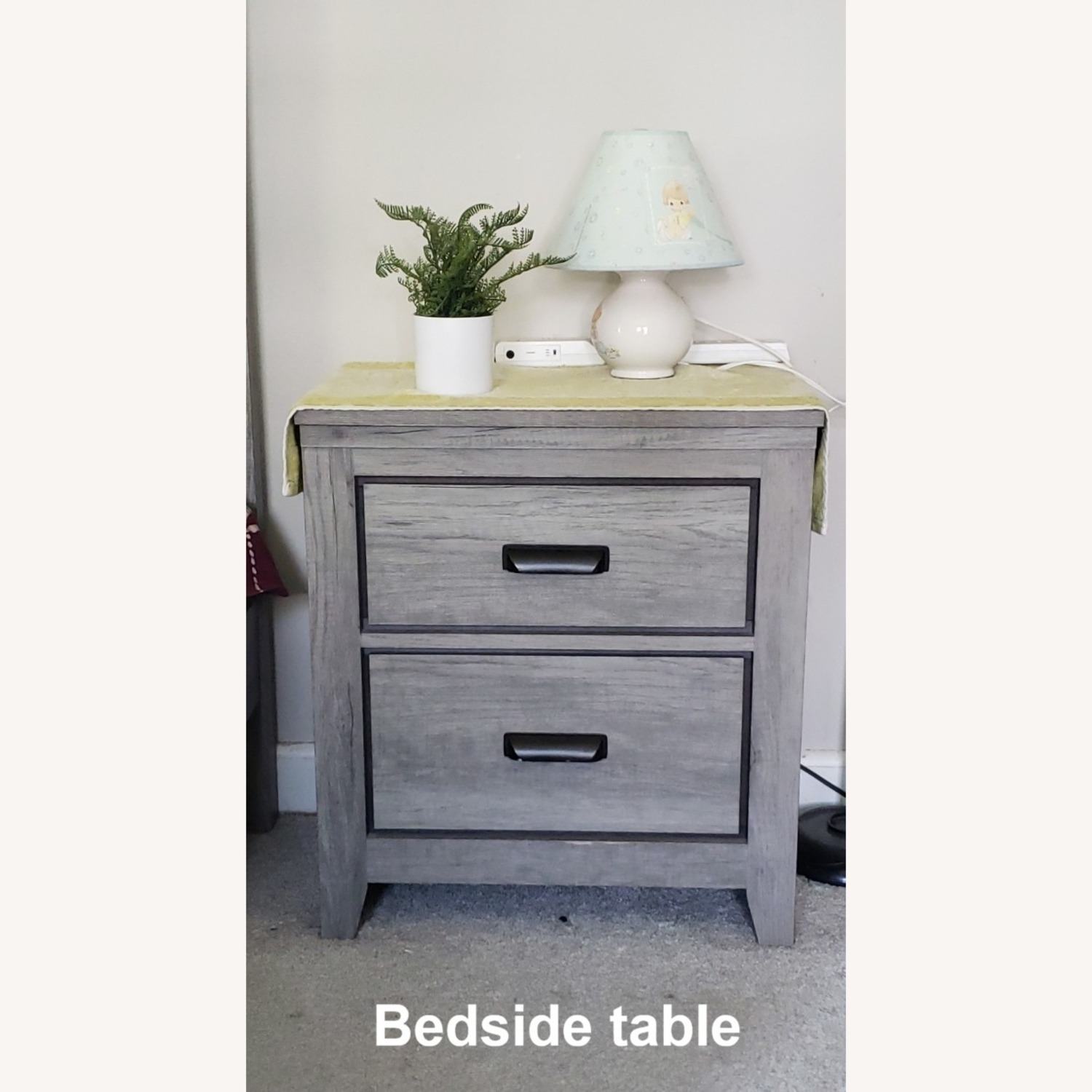 Affordable Home Furnishings Light Gray Nightstand - image-1