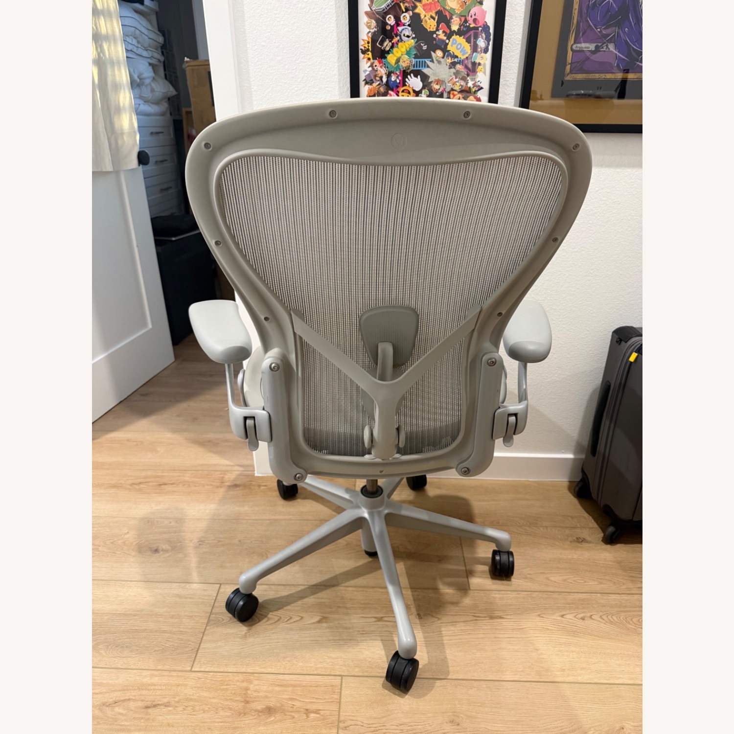 Herman Miller Aeron Light Gray Office Chair - image-2