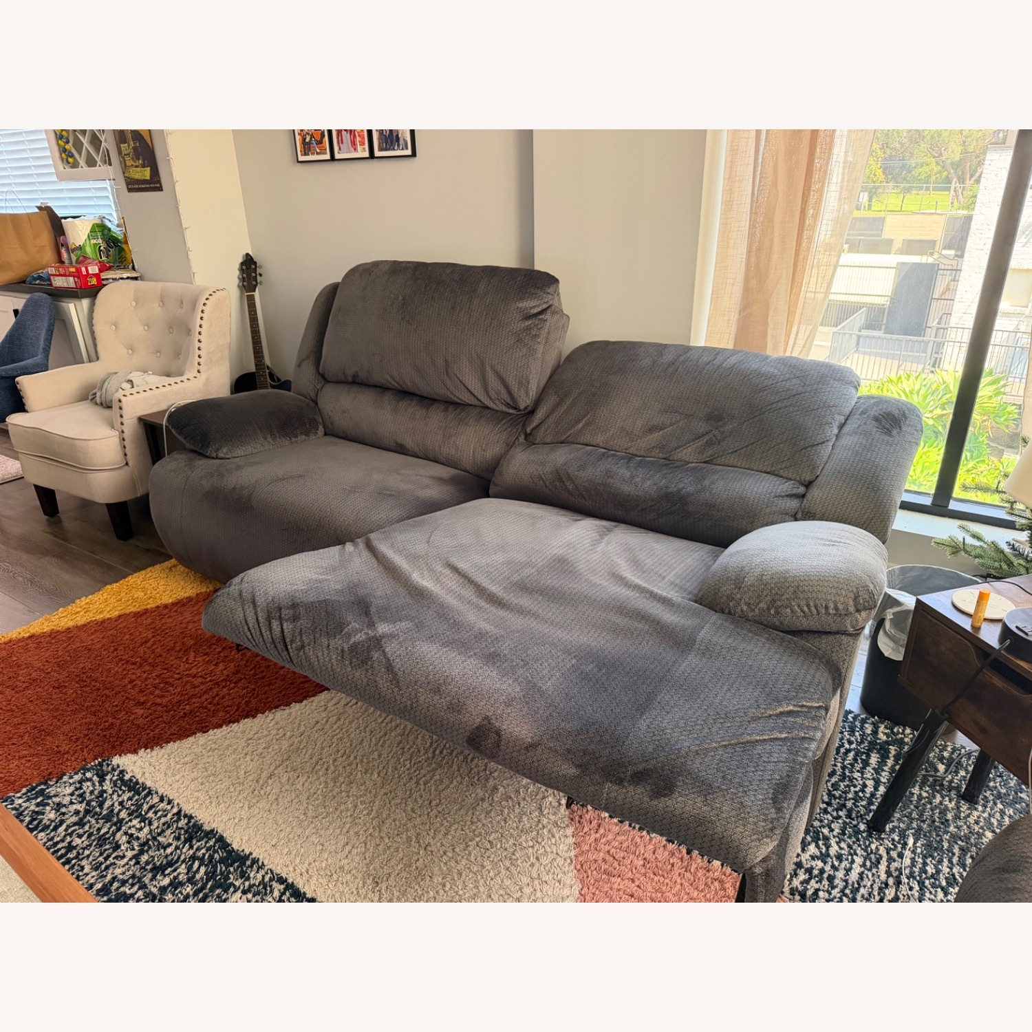 Dark Gray 3+ Seater Sofa - image-3