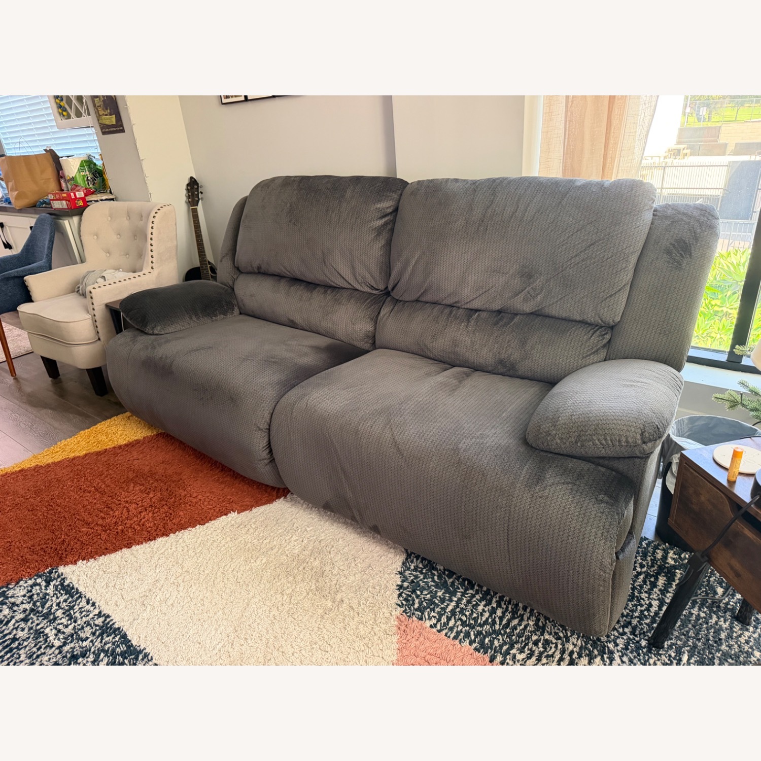 Dark Gray 3+ Seater Sofa - image-2